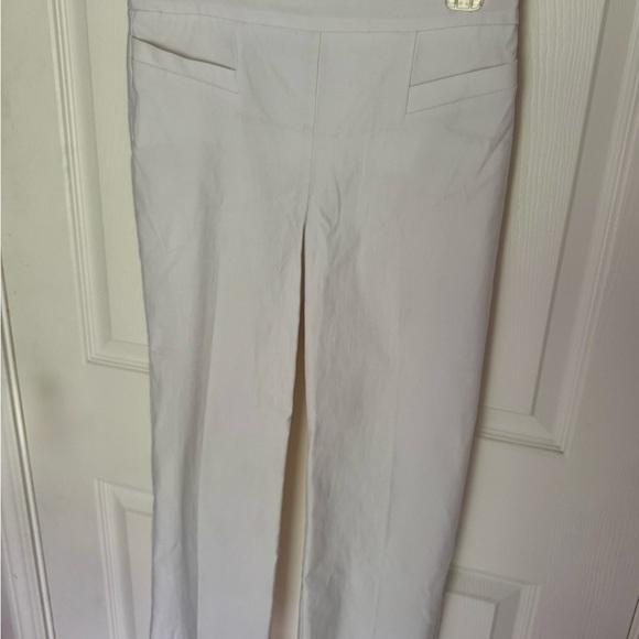 Chico's White Straight Leg Pants - Picture 1 of 4